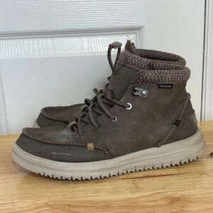 Hey Dude Bradley Men's Chocolate Brown Boots Size 7